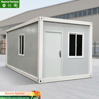 Maisons préfabriquées économiques de 20 pieds, bureau modulaire économique sur site, cabine habitable prête à l'emploi, maison conteneur détachable