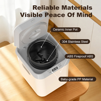 Cuisinière intelligente pour aliments pour animaux de compagnie 2,5 L, machine automatique pour la préparation d'aliments pour animaux de compagnie, autonettoyante, silencieuse, pour la préparation de nourriture maison pour chiens et chats