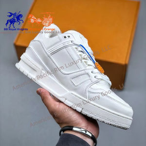 Chaussures décontractées en cuir de haute qualité pour hommes, chaussures de sport tendance, nouvelles chaussures de course et de marche avec doublure en maille douce pour le skateboard - Product Image 6