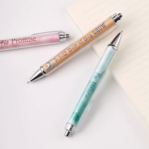 X1212 Wholesale Custom Diy Paper Insertable <b>Pens</b> Transparent Clear Tube Plastic <b>Retractable</b> Ballpoint Picture Insert <b>Pens</b> - Product Image 2