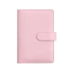 PU Leather Notebook Binder A5 A6 Budget Planner Binder Pocket Personal Cash Budget Envelopes System 6 Hole PVC Zipper Binder