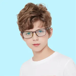 Fashion TR90 Kids Computer Eyeglass High Quality Adjustable Optical Frames Boys Girls Anti Blue Light Glasses