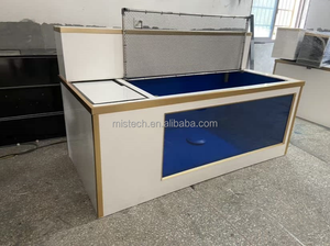 Mistech Fabriek-Directe Op Maat Gemaakte Moderne Milieuvriendelijke Pp + Glazen Visvijvers Buiten/Binnen Aquaria Rotstuin Gebogen Vormen Tuinen - Product Image 2