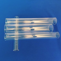 Tube en verre de quartz pour four de diffusion, tube transparent en silice fondue de haute pureté, diamètre extérieur personnalisé, pour processus de plaquettes semi-conductrices