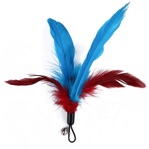 Verwisselbare klassieke moderne milieuvriendelijke kattenknuffelstok met pluizige veren, verlengbaar, springstok, kauwbestendig pluche - Product Image 2
