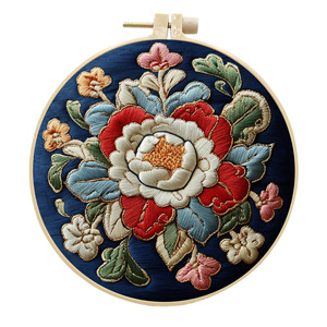 Thêu Kit cho người mới bắt đầu Blossom Cross Stitch Bộ dụng cụ với nhựa thêu Hoops và màu sắc chủ đề needlepoint Kit - Product Image 5