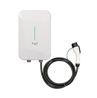 Chargeur mural rapide pour véhicules électriques, boîtier extérieur, type AC 2, 32A, station de recharge domestique, 22 kW, chargeur mural pour véhicules électriques