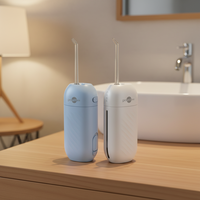 Hydropulseur dentaire portable rechargeable pour l'hygiène, étanche IPX7, souple, transparent, pour voiture et extérieur