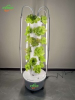 Équipement hydroponique Lyine pour légumes-feuilles, kit de culture domestique, jardin en tour d'intérieur avec éclairage LED pour la croissance