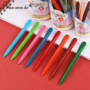 Panwenbo 12/24/36 многоцветный Детский Школьный набор для школьников нетоксичный моющийся мелок для рисования с пластиковой коробкой - Product Image 5