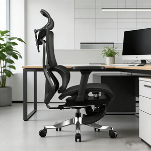 Офисное кресло 4D Move с подлокотниками из полиуретана, эргономичное, сетчатое, современное, поворотное, класса люкс, для офиса и переговорных комнат - Product Image 4