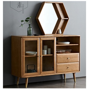 Entrée de salon vente en gros <span class=keywords><strong>console</strong></span> moderne en bois naturel table avec tiroirs - Product Image 3