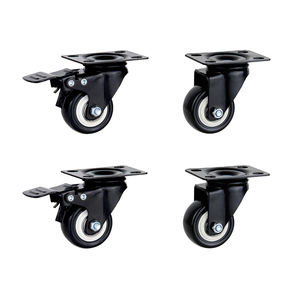 Gold Diamond Serie 1,5/2 inch Schwarz PVC Möbel Stuhl Caster Universal Caster Swivel/Mit Brems möbel Rollen - Product Image 4