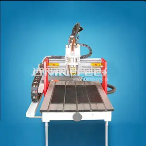 Gravura de metal multifunções de baixo custo, máquina de madeira de mesa de roteamento 4040 cnc