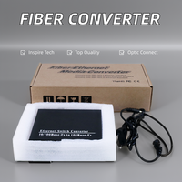 Convertidor de medios de fibra óptica 1 fibra 4 RJ45 10/100/1000M convertidor de medios TP Link para FTTH 20km