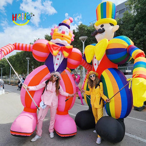 Costume gonflable multicolore pour marcher, marionnette de clown gonflable - Product Image 2