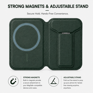 Porte-cartes magnétique universel anti-RFID pour <span class=keywords><strong>iPhone</strong></span> Samsung, support de portefeuille MagSafe, portefeuille de téléphone réglable, vente en gros - Product Image 4