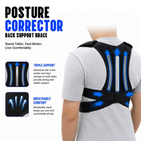 Correcteur de posture ergonomique réglable pour le haut du dos, ceinture de soutien pour la correction de la cyphose et le soulagement des douleurs dorsales, OEM