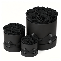 7 Stück Konservierte Rosen in einer Box 0,55 kg Konservierte Blumen für Geburtstagsgeschenke zum Muttertag