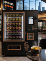 Distributeur automatique intelligent de nouilles instantanées alimenté par l'IA avec bouilloire intégrée pour une commodité prête à l'emploi