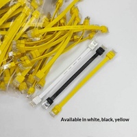 Câble de raccordement Ethernet Gigabit CAT6 RJ45 plat, conducteurs en cuivre pur, gaine en PVC, courte longueur, pour utilisation domestique, commutateurs et routeurs
