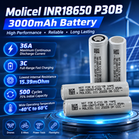 Batterie Molicel P30B 18650 3000mAh haute performance, cellule lithium-ion à décharge élevée 36A pour packs de drones 4S 6S 8S