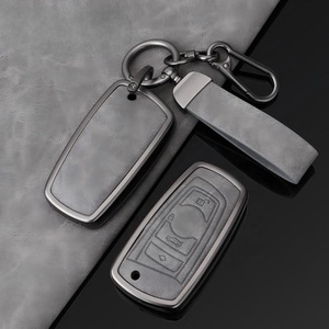 Étui à clés <span class=keywords><strong>en</strong></span> alliage de cuir protecteur de clé de voiture <span class=keywords><strong>en</strong></span> métal de haute qualité pour BMW série 2 nouveaux accessoires de clé de voiture tendance - Product Image 1