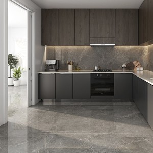 Piastrella Lucida Grigia Arles 60x120 Cm Per Pavimento E Rivestimento - Product Image 6