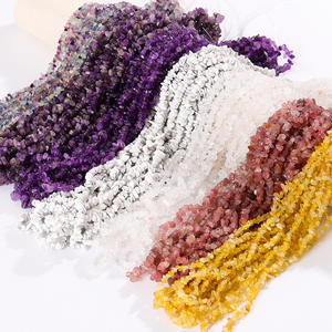 卸売 砂利チップストーンビーズ ジュエリーメイキング用 ルースストーン アメジストアクセサリー 風鈴 ブレスレット ネックレス用 - Product Image 2