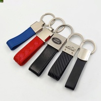 Porte-clés en cuir PU écologique de luxe rétro haut de gamme, personnalisable avec logo de marque, accessoires en cuir véritable, promotions, soie