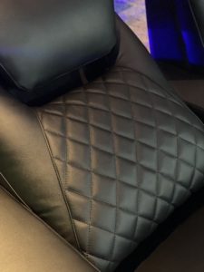 Sofá de Cine Reclinable Eléctrico 3+2 con Costuras de Diamante y Reposacabezas Ajustable, Muebles para Cine en Casa, Asientos Reclinables Eléctricos para Películas - Product Image 5
