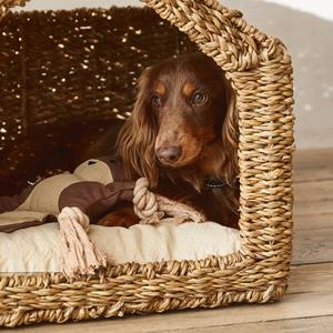 ตะกร้าสานมือจากหญ้าทะเลรูปบ้านสัตว์เลี้ยงสำหรับแมวสุนัข - Product Image 5