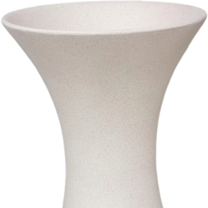 Vase contemporain en céramique et ciment - Grand pot de sol pour fleurs artificielles, décoration intérieure élégante et plantes d'intérieur - Product Image 1