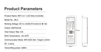MiBOXER WL5 Télécommande RF sans fil 2.4G, contrôle par application de smartphone, contrôleur LED 5 en 1 pour l'éclairage