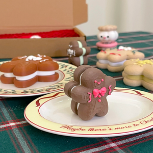 3D Printed Plastic Gingerbread Man Fidget Clicker Festive <b>Stress</b> <b>Relief</b> Desk <b>Toy</b> with Mechanical Switch for Kids & Adults - Product Image 4