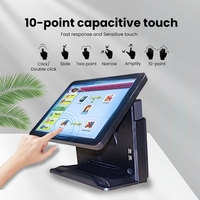 Nouveaux systèmes de point de vente, caisse enregistreuse 15 pouces, fabricant OEM, terminal tactile tout-en-un, Windows, aluminium