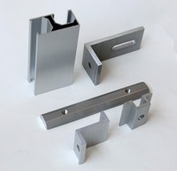 Connecteur de rail amélioré en aluminium anodisé argenté EuroHa E03, conçu par le fabricant, pour système de montage solaire