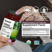 Capsules laxatives à base de plantes de haute qualité, marque privée, à base de Bael Tree et de Psyllium Husk, favorisent la régularité intestinale et la santé digestive