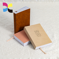 Personnalisable B5A5A6 PU Gravé Cahier Journal Spirale Relié avec Fil À Coudre Unique Cadeau Logo Plan Livre