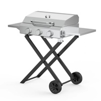 Nouveau Design gril à gaz de haute qualité avec support barbecue à gaz d'extérieur 3 brûleurs barbecue à gaz