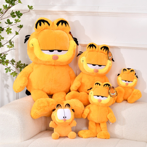 Gran oferta, juguete de peluche de gato Unisex, superventas, figura de Anime suave y cómoda, personaje de dibujos animados, famoso por <span class=keywords><strong>Garfield</strong></span> Cat, Animal de algodón - Product Image 1