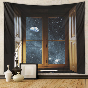 <span class=keywords><strong>Tapiz</strong></span> <span class=keywords><strong>mural</strong></span> con vista de ventana, <span class=keywords><strong>tapiz</strong></span> decorativo de pared con arte 3D de paisaje para dormitorio - Product Image 5
