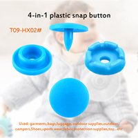 Accessoires de vêtement écologiques Bouton pression en plastique POM PP bon marché Bouton pression en résine blanche 10 mm Vêtements pour bébés Boutons de 9/10mm