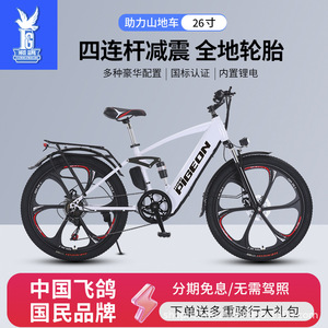 Bicicleta Eléctrica de Montaña Flying Pigeon, 400W, Batería de Litio, Motor en la Rueda Trasera, Bicicleta para Adultos - Product Image 5