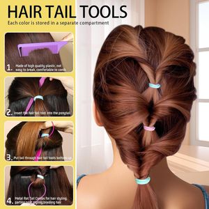 ชุดยางรัดผมแบบใช้แล้วทิ้งสำหรับเด็กผมไม่มีอันตรายต่อเส้นผมหน้าม้าด้านข้างของเด็กทารกผู้หญิงอุปกรณ์เสริมผมยืดหยุ่นสูง - Product Image 5