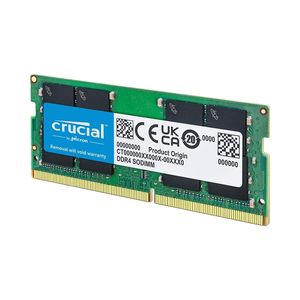 Crucial 32GB <span class=keywords><strong>DDR4</strong></span> Laptop <span class=keywords><strong>RAM</strong></span> 3200MHz Downclockable 2933/<span class=keywords><strong>2666MHz</strong></span> SODIMM 260-Pin CL22 13th Gen Intel Core AMD para Ryzen Stock - Product Image 1
