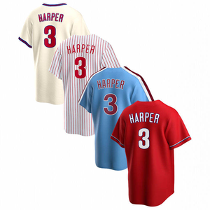 Camiseta de Béisbol Estadounidense Cosida 2026, 3 Bryce Harper, 10 Realmuto, 7 Trea Turner, 28 <span class=keywords><strong>Bohm</strong></span> - Product Image 4