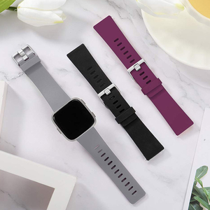 Nieuwe stijl sportband vervangende zachte siliconen smartwatch band voor Fitbit <span class=keywords><strong>Versa</strong></span>/<span class=keywords><strong>Versa</strong></span> 2/<span class=keywords><strong>Versa</strong></span> Lite rubberen accessoires - Product Image 5
