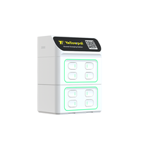Station de partage de batteries externes intelligentes avec fonction de location de ventilateurs portables, terminal de paiement POS et solution de charge rapide