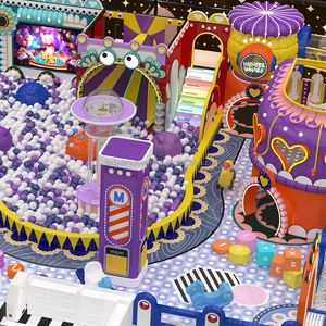 Équipement de terrain de jeux intérieur pour enfants, aire de jeux intérieure pour enfants avec trampoline, parc d'attractions commercial - Product Image 1